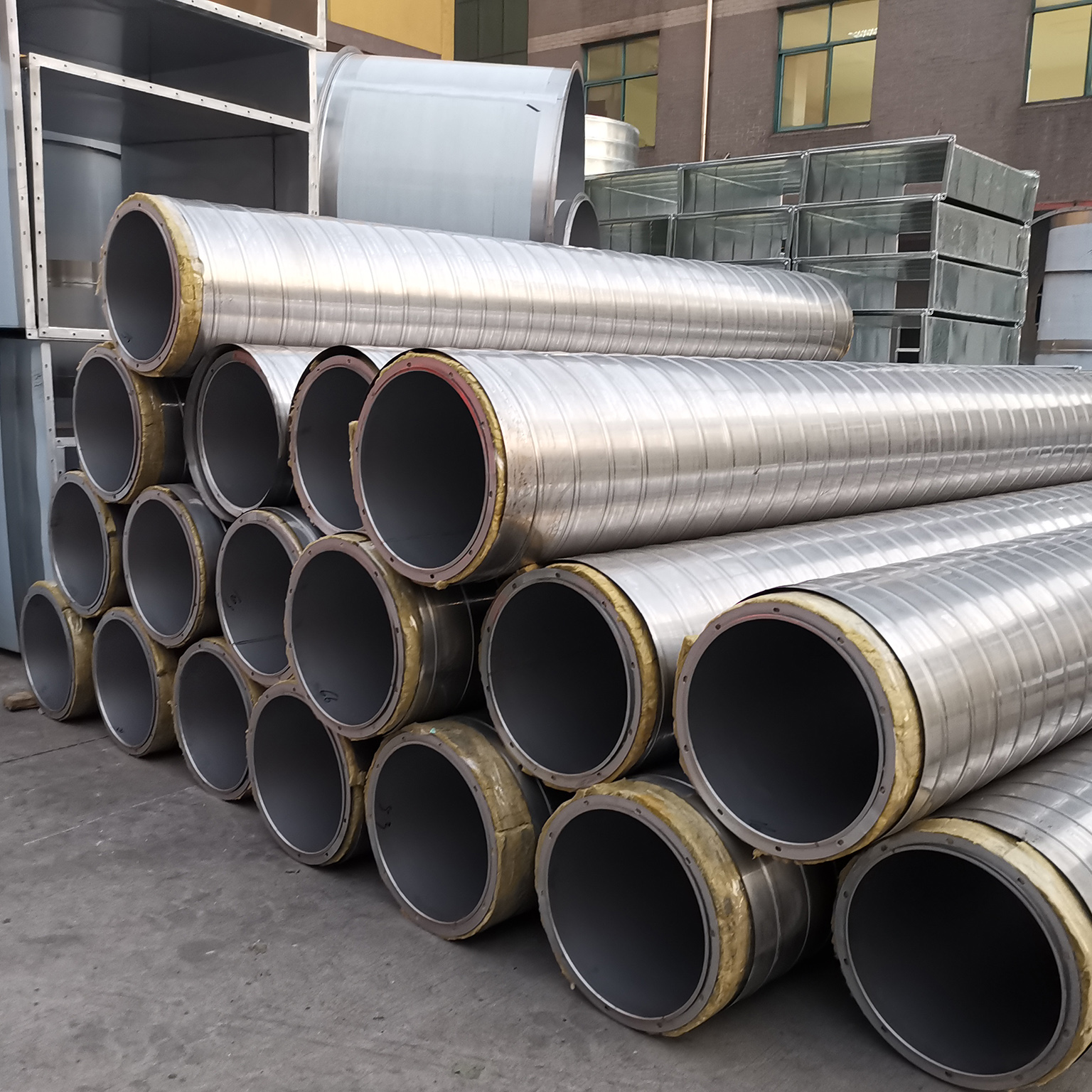 雙層保溫螺旋風(fēng)管 碳鋼焊接風(fēng)管